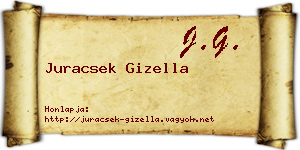 Juracsek Gizella névjegykártya